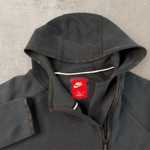 Nike Sportswear Tech Hoodie Women's Small Black Cape Full Zip 669613-010